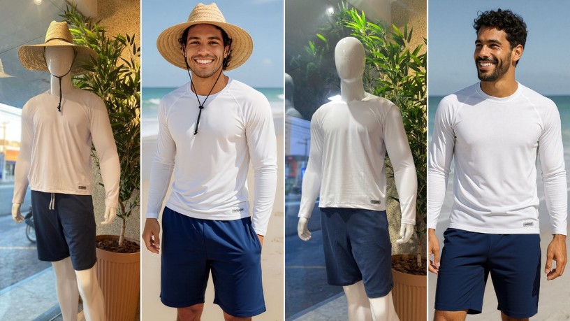 A FotoModel valoriza cada detalhe da peça, mostrando funcionalidade com clareza e estilo.